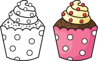 dos cupcakes vector