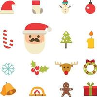 christmas icons vector