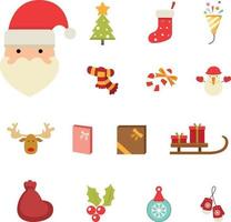 christmas icons vector