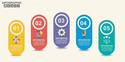 Infographic design vector and  icons can be used for workflow.