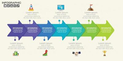 Infographic design vector and  icons can be used for workflow.