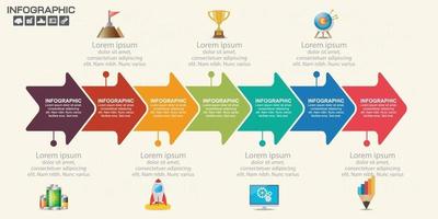 Infographic design vector and  icons can be used for workflow.