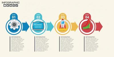 Infographic design vector and  icons can be used for workflow.