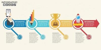 Infographic design vector and  icons can be used for workflow.