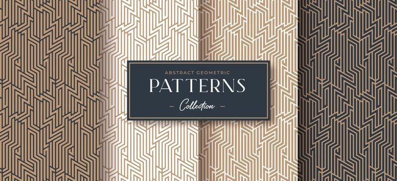 abstract luxury geometric pattern collection