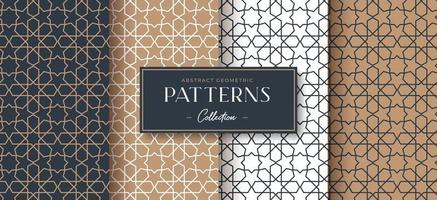 abstract luxury geometric pattern collection vector