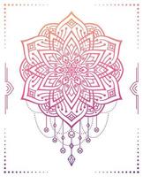 diseño de mandala de belleza vector