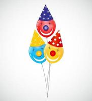 Ilustración de vector de fondo de globos brillantes de color