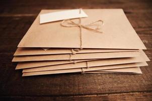 Correspondence from kraft paper photo