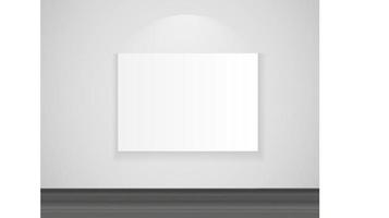 Frame on Wall for Your Text and Images, Vector Illustration