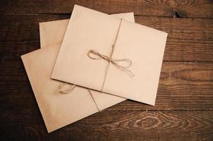 Correspondence from kraft paper photo