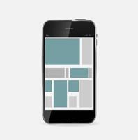 Abstract Design Mobile Phone. Vector Illustration