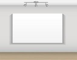 Frame on Wall for Your Text and Images, Vector Illustration