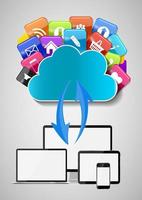 Cloud Computing Concept Vector Illustration