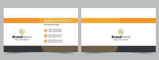 corporate business card template design. vector