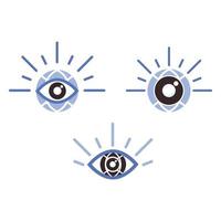 eye with globe icon. world sight day icon illustration vector