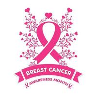 breast cancer awareness month design. breast cancer pink ribbon banner