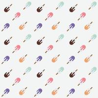 colorful seamless pattern with ice creams vector
