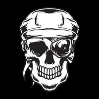 Vintage skull pirate