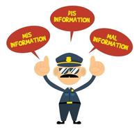 Cute Police Giving Education About Misinformation