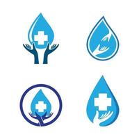 Hand wash logo images illustration vector