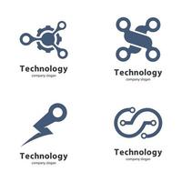 Technology logo images illustration vector