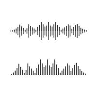 Sound wave images vector