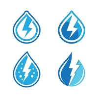 Water energy logo vector