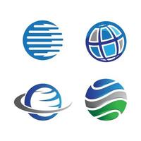 Globe logo images vector