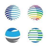 Globe logo images vector