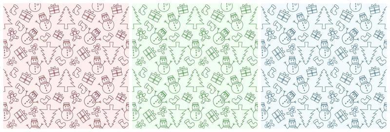 Christmas Background Seamless Pattern For Landing Page or Wallpaper