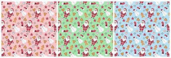 Christmas Background Seamless Pattern For Landing Page or Wallpaper vector