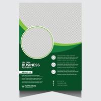 Modern business flyer design template vector