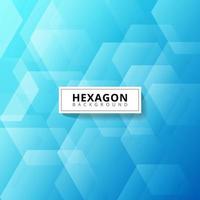 Abstract geometric hexagon layer on blue background. vector