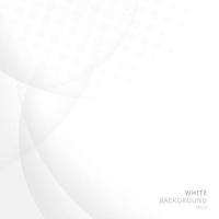 Abstract white background with circle and curve halftone texture vector
