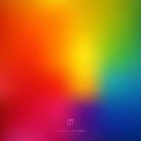 Fondo de gradiente de arco iris brillante colorido borroso vibrante abstracto vector