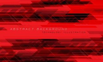 Abstract red black geometric dynamic creative futuristic technology vector