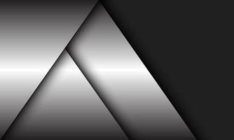 Abstract silver geometric overlap shadow with grey luxury vector