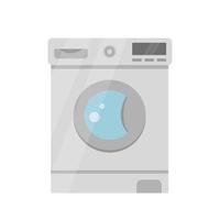 Washing machine in color. Isolated on a white vector