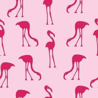 Flamingo Bird Seamless Pattern vector