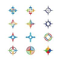 Compass logo images vector