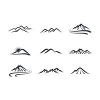 Mountain logo images vector