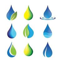 Water drop logo images vector