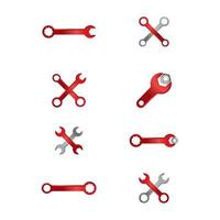 Wrench symbol illustration vector