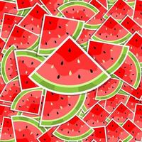 Watermelon Seamless Pattern vector