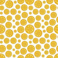 patrón sin costuras de fruta naranja vector