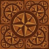 Compass Seamless Pattern vector