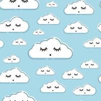 Cloud Sleeping Pattern vector