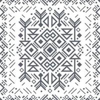 Navajo black and white seamless patterns vector