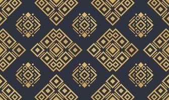 Navajo gold elements seamless patterns and abstract aztec elements vector